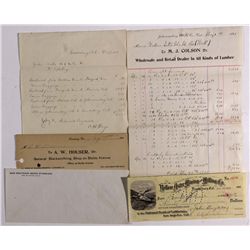 Randsburg and Johannesburg Billheads and Letterheads