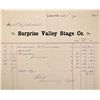 Image 1 : Surprise Valley Stage Co. Invoice