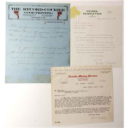 Rare NewspaperLetterheads