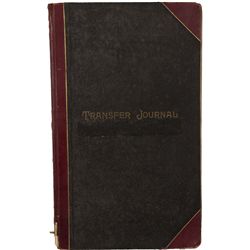 Transfer Journal from the Yankee Girl Gold Mining Co.