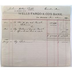 WELLS FARGO & CO'S BANK. ( balance sheet for month of Nov&Dec 1880)