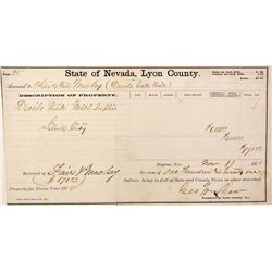 Devil's Gate Mill Tax Assessment Receipt