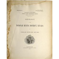 Tonopah Mining District USGS Paper, Nevada