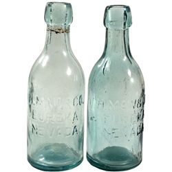 Mau & Co. Pair of Blob Top Soda Bottles