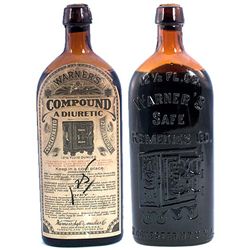 12 1/2 FL.OZ./Warner's/Safe/Remedies Co./safe motif/Rochester N.Y.U.S.A-full label with contents,amb