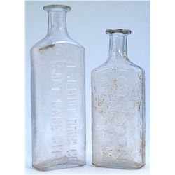 Duggists bottles-larger size-F. J. HILL DRUG CO/SALT LAKE CITY-measures approx. 7 inches. Bottle #2