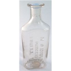 M.D. HOWLETT/DRUGGIST/EUREKA, UTAH.-clear glass, 5 1/2"