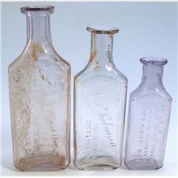 3 piece set-L. P. Robinson/347 S.W. TEMPLE ST./SALT LAKE CITY-size range-3 3/4" to 5 1/4"