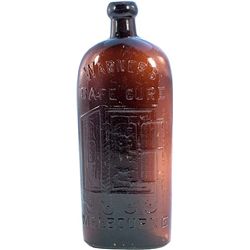 Warner's/SAFE CURE/safe motif/MELBOURNE-red amber, applied top-12"in tall