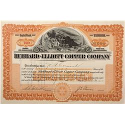 Hubbard-Elliott Copper Company Stock Certificate