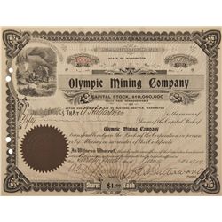 Olympic Mining Company Stock Certificate