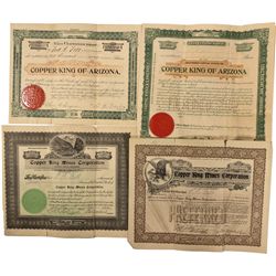 Copper King Stock Certificate Collection