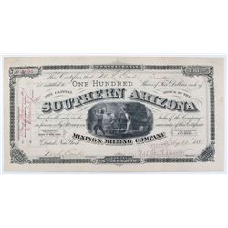 Southern Arizona Mining and Milling Company Stock