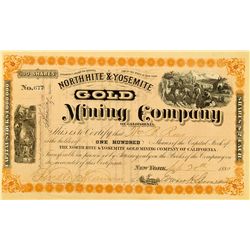 North Hite & Yosemite Gold Mining Company of California Stock