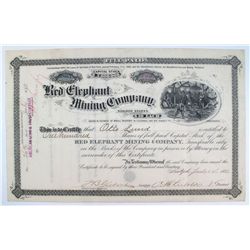 Red Elephan Mining Company Stock Certificate
