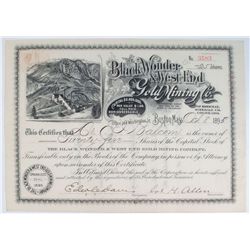 Black Wonder & West End Gold Mining Co. Stock