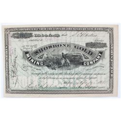 Shoshone Gold Mining Company Stock