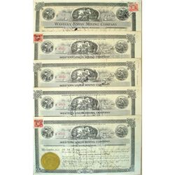 Western Union Mining Company. 5 pieces, all issued