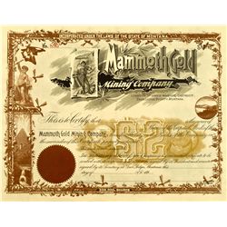 Mammoth Gold Mining Company Stock