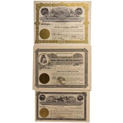 Montana Mining Stock Certificate