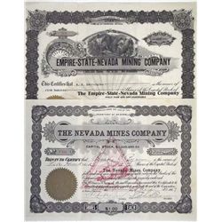 Empire-State-Nevada Mining Company, The Nevada Nines Company (issued in Denver)