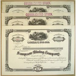 Sampson Mining Company. 3 pieces