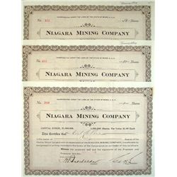 Niagra Mining Company. 3 pieces