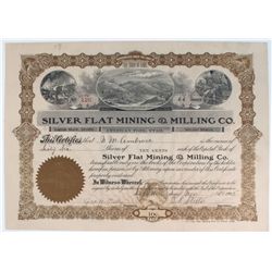 Silver Flat Mining & Milling Stock Certificate