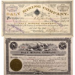 Summit County Area Mining Stock Certificates