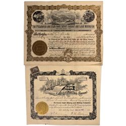 Tooele Cpunty Area Mining  Stock Certificates