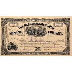 Rappahannock Gold Mining Company Stock Certificate