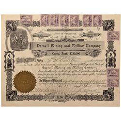 Darnell Mining and Milling Company Stock Certificate