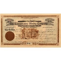 The Conservative Mining Company Stock Certificate