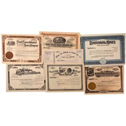 Washington Mining Stock Certificates