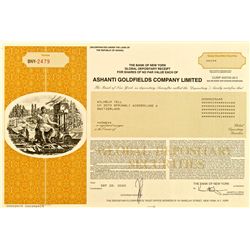 Ashanti Goldfields Company, Limited, Stock Certificate