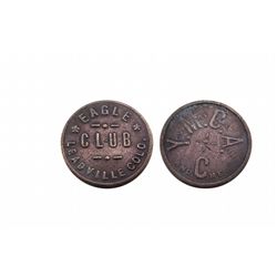 EAGLE CLUB-Brothel Token-LEADVILLE COLO. / You May Call Again  and C me / A real beauty-Only 1 known