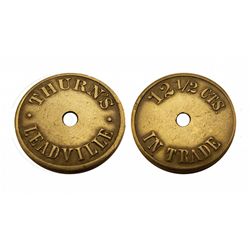 THURN'S LEADVILLE-Saloon Token / 12 1/2 CTS IN TRADE- 10 known