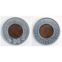 State Bank of Kramer Encased Penny