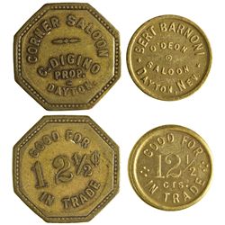 Corner and O'Deon Saloon Tokens