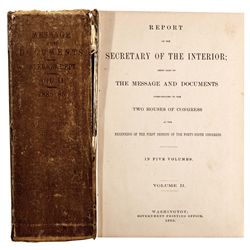 Secretary of The Interior, Report of (1885)