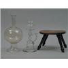 Image 1 : WHALE OIL LAMP W/LENSE & FOOTSTOOL