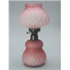 Image 1 : PINK SATIN GLASS DQ & MOP MINI LAMP