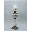 Image 1 : DECORATED MILK GLASS BANQUET LAMP