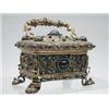 Image 1 : AUSTRIAN SILVER GILT JEWEL CASKET