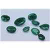 Image 1 : 37.45 AFRICAN EMERALD MIX-SHAPED/SIZED (9 PC)