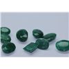 Image 1 : 38.30 AFRICAN EMERALD MIX-SHAPED/SIZED (9 PC0