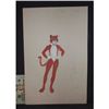 Image 1 : 1973 DISNEY ARISTOCATS THOMAS O'MALLEY HAND DRAWN ORIGINAL COSTUME  WARDROBE ARTWORK