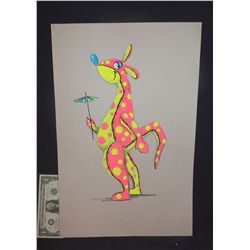 1973 DISNEY WINNIE THE POOH HAND DRAWN KANGAROO ORIGINAL COSTUME WARDROBE ARTWORK