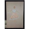 Image 1 : 1972 DISNEY THE THREE CABALLEROS HAND DRAWN SPANISH DANCEr WARDROBE ORIGINAL COSTUME ARTWORK