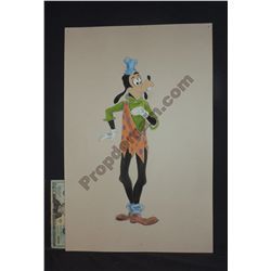 1973 DISNEY GOOFY MICKEY'S REVUE HAND DRAWN ORIGINAL COSTUME WARDROBE ARTWORK